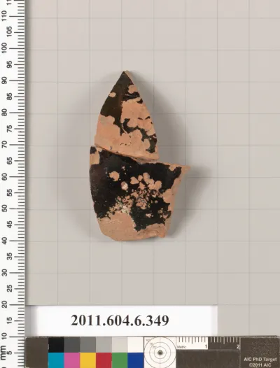 Terracotta fragment of a closed shape