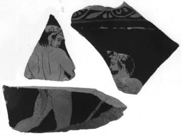 KRATER, CALYX, FRAGMENTS (ATHENIAN, RED-FIGURE)