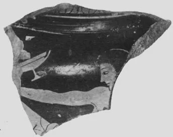 KRATER, COLUMN, FRAGMENT (ATHENIAN, RED-FIGURE)