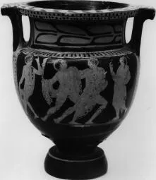 KRATER, COLUMN (ATHENIAN, RED-FIGURE)