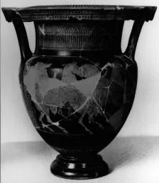 KRATER, COLUMN (ATHENIAN, RED-FIGURE)