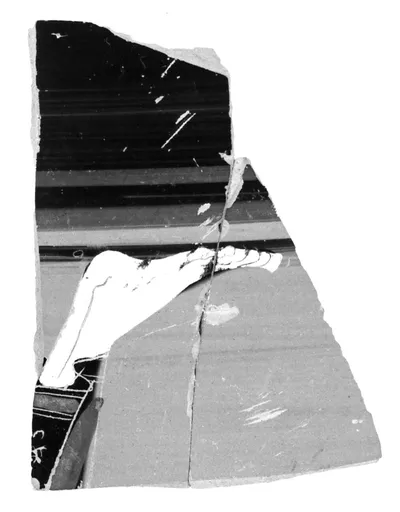 Attic Panathenaic Amphora Fragment (comprised of 2 joined fragments)