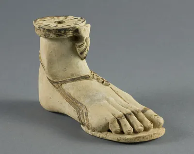 Aryballos (Container for Oil) in the Form of a Right Foot