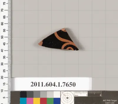 Terracotta fragment of a kylix (drinking cup)