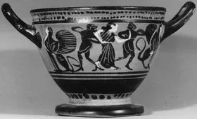 SKYPHOS (ATHENIAN, BLACK-FIGURE)