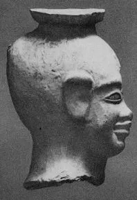 FIGURE VASE, ARYBALLOS (EAST GREEK)