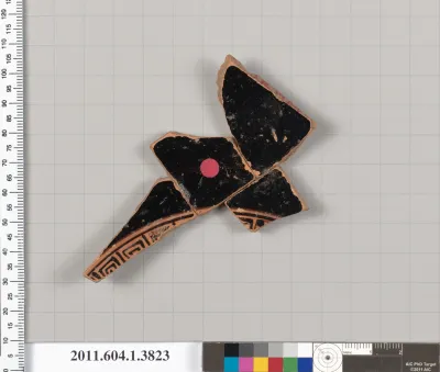 Terracotta fragment of a kylix (drinking cup)