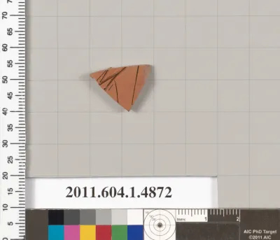 Terracotta fragment of a kylix (drinking cup)