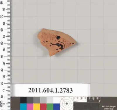 Terracotta fragment of a kylix (drinking cup)