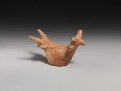 Terracotta figurine in the form of a zoomorphic askos (vessel)