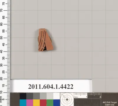 Terracotta fragment of a kylix (drinking cup)