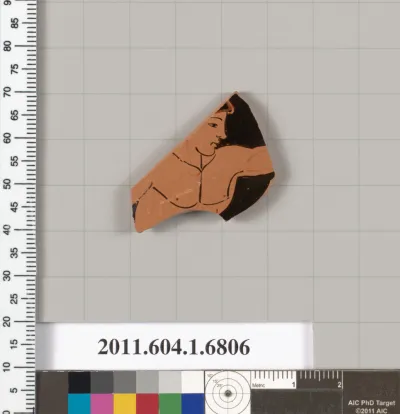 Terracotta fragment of a kylix (drinking cup)