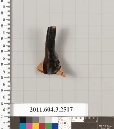 Terracotta fragment of a kylix (drinking cup)