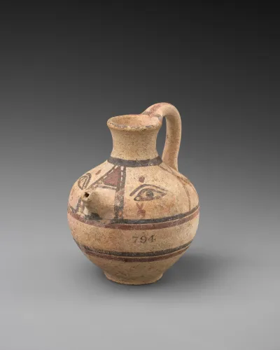 Terracotta juglet