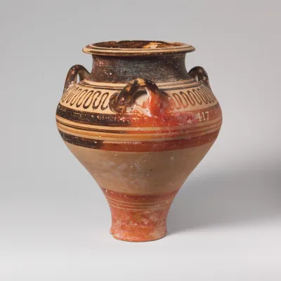 Terracotta pithoid jar