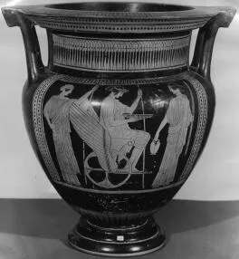 KRATER, COLUMN (ATHENIAN, RED-FIGURE)