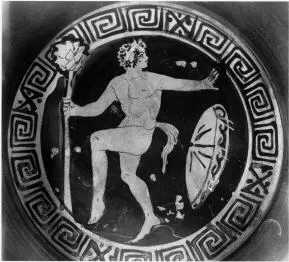 CUP, STEMLESS (ATHENIAN, RED-FIGURE)