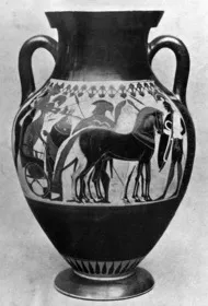AMPHORA, BELLY, TYPE B (ATHENIAN, BLACK-FIGURE)