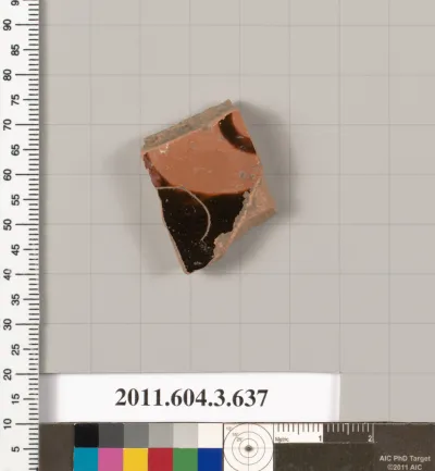 Terracotta fragment of a calyx-krater (bowl for mixing wine and water) or column-krater (bowl for mixing wine and water)