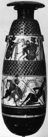 ALABASTRON (ATHENIAN, BLACK-FIGURE)
