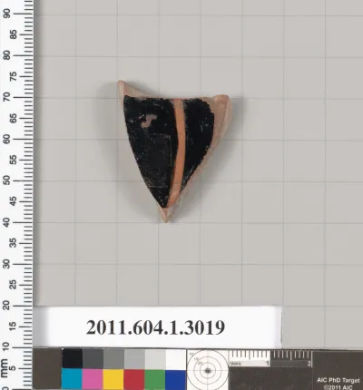 Terracotta fragment of a kylix (drinking cup)