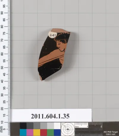 Terracotta fragment of a kylix (drinking cup)