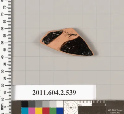 Terracotta fragment of a column-krater (bowl for mixing wine and water)