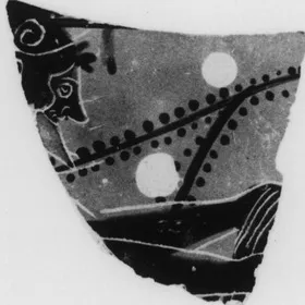 LEKYTHOS, FRAGMENT (ATHENIAN, BLACK-FIGURE)