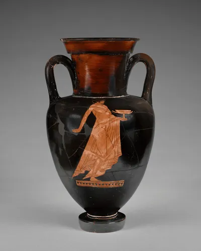 Attic Red-Figure Neck Amphora with Double Handles