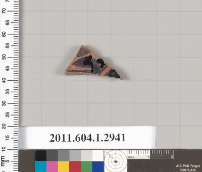 Terracotta fragment of a kylix (drinking cup)