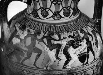AMPHORA, NECK (ATHENIAN, BLACK-FIGURE)