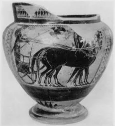 KRATER, COLUMN (ATHENIAN, BLACK-FIGURE)