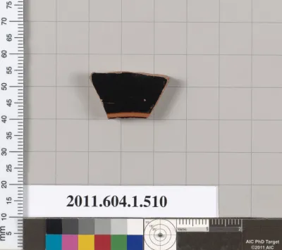 Terracotta fragment of a kylix (drinking cup)