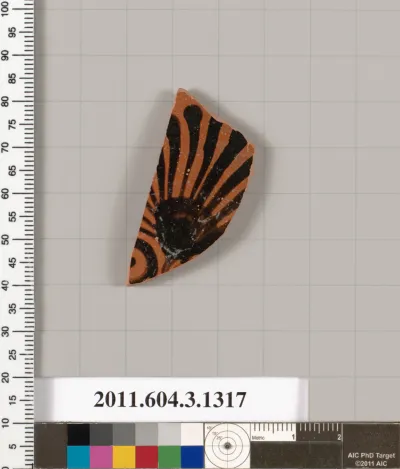 Terracotta fragment of a skyphos (deep drinking cup)