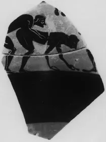 CUP, LITTLE MASTER BAND, FRAGMENT (ATHENIAN, BLACK-FIGURE)