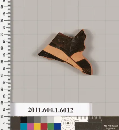 Terracotta fragment of a kylix (drinking cup)