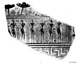 KRATER, FRAGMENT (ATHENIAN GEOMETRIC)