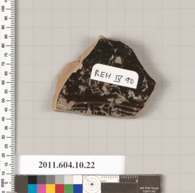 Terracotta fragment of a kylix (drinking cup)