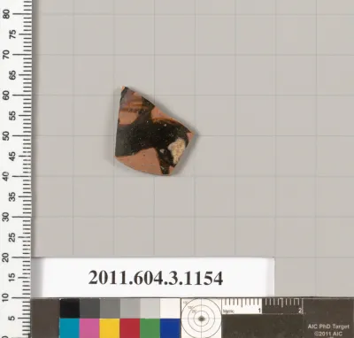 Terracotta fragment of a mastoid (drinking cup with narrow base) or a kyathos (cup-shaped ladle)