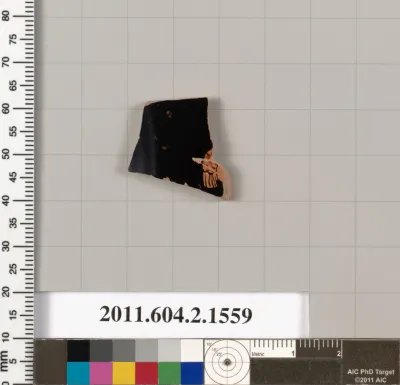 Terracotta fragment of a skyphos (deep drinking cup)