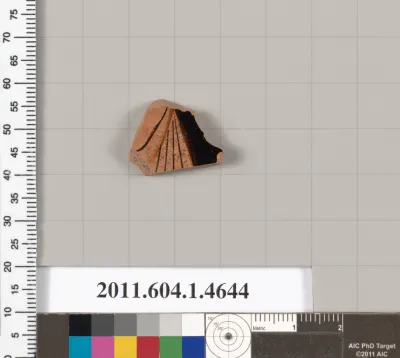 Terracotta fragment of a kylix (drinking cup)