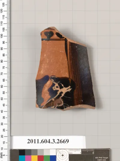 Terracotta fragment of an olpe (jug)