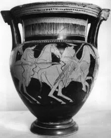 KRATER, COLUMN (ATHENIAN, RED-FIGURE)