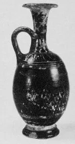 LEKYTHOS, SQUAT (SOUTH ITALIAN, APULIAN, BLACK GLAZE)