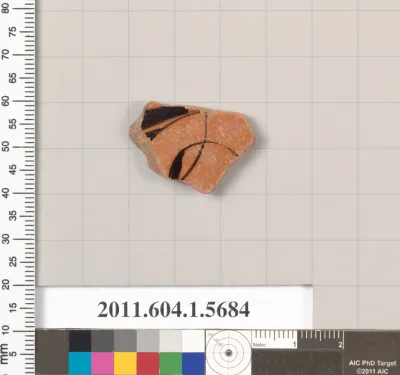 Terracotta fragment of a kylix (drinking cup)