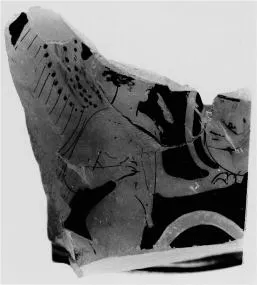 FISH PLATE, FRAGMENT (ATHENIAN, RED-FIGURE)