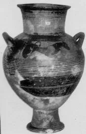 AMPHORA, BELLY (CYCLADIC, OUTLINE)