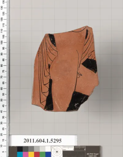 Terracotta fragment of a kylix (drinking cup)