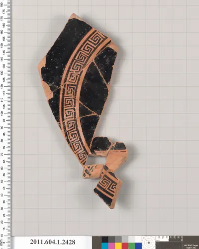 Terracotta fragment of a kylix (drinking cup)