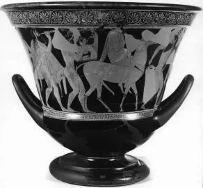 KRATER, CALYX (ATHENIAN, RED-FIGURE)